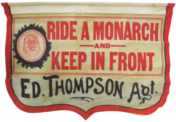 "Ride a Monarch" Canvas Advertising Banner (1 of 1)