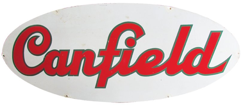 Canfield Porcelain Sign (1 of 2)