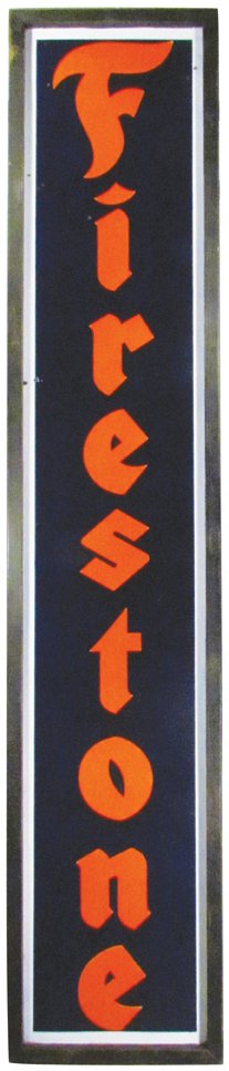 Eight Foot Firestone Porcelain Sign (1 of 1)