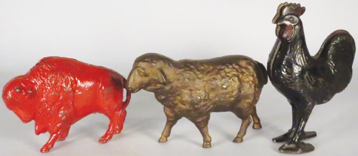 Three Cast Iron Animal Figural Still Banks (1 of 1)