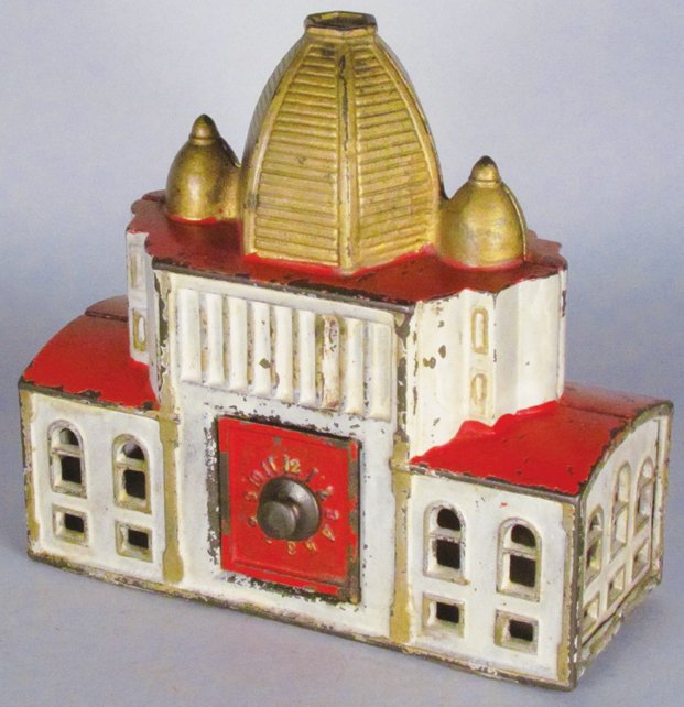 World's Fair Admin. Building Cast Iron Still Bank (1 of 2)