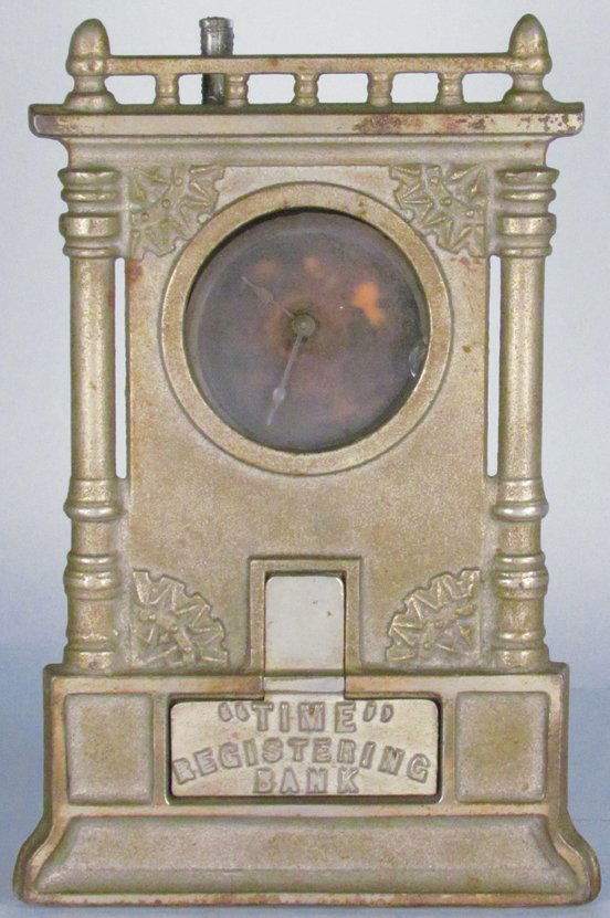 "Time" Registering Cast Iron Still Bank (1 of 2)
