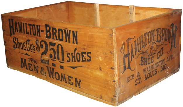 HamiltonBrown Shoe Co. Shipping Crate