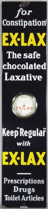 Ex-Lax Porcelain Thermometer (1 of 1)