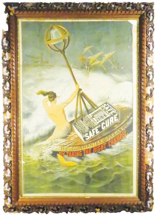 Very Rare Warner's Safe Cure Paper Sign (1 of 2)