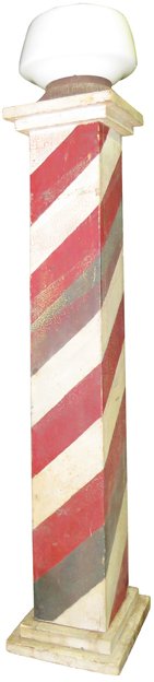 Wood Wall Mount Barber Pole (1 of 1)