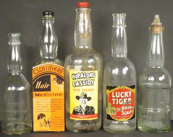 Collection of Five Barber Bottles (1 of 1)