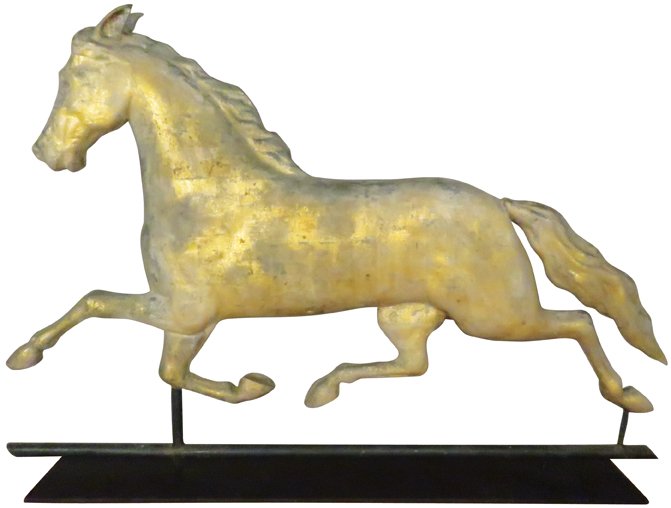 Ethan Allen Gilt Running Horse Weathervane (1 of 2)