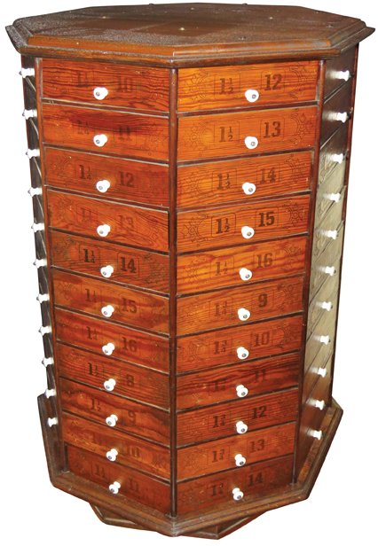 Large Revolving Hardware Bolt Cabinet (1 of 1)