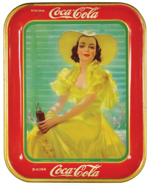 1938 Coca Cola Tin Serving Tray (1 of 1)