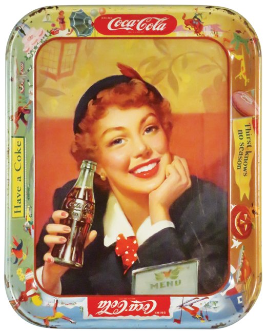 1950 Coca Cola Tin Serving Tray (1 of 1)