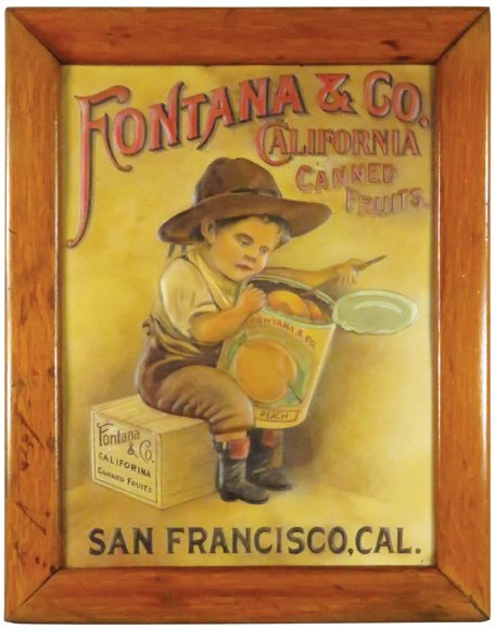Fontana & Co. Embossed Tin Sign (1 of 1)
