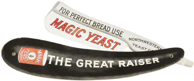 Magic Yeast Sign Shaped Like a Straight Razor (1 of 2)