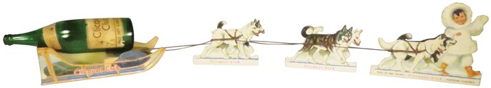 Cliquot Club Die Cut Cardboard Store Display (1 of 1)