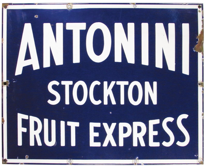 Two Porcelain Signs (1 of 2)