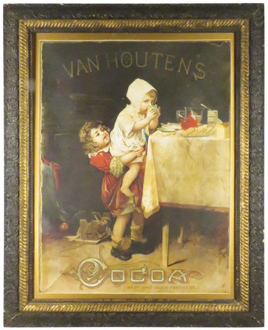 Van Houten's Cocoa Cardboard Sign (1 of 1)