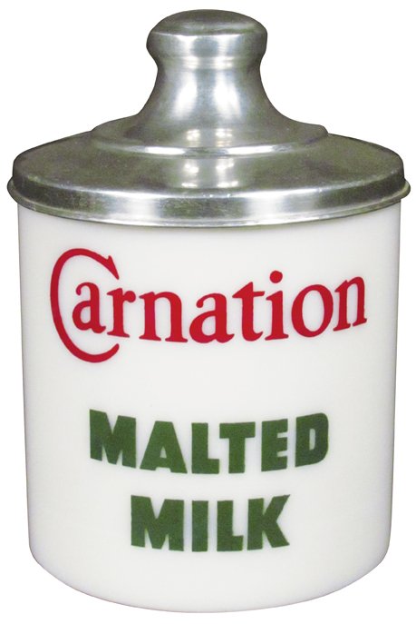 Carnation Malted Milk Glass Jar (1 of 1)