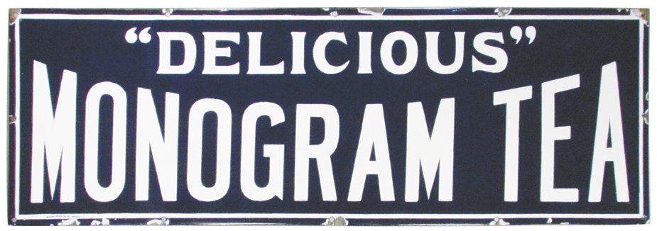 Two Tea Porcelain Signs (1 of 2)