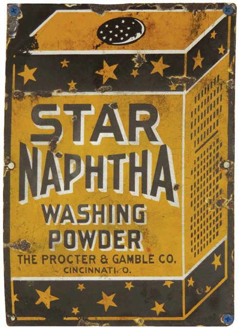 Star Naptha Washing Powder Porcelain Sign (1 of 1)