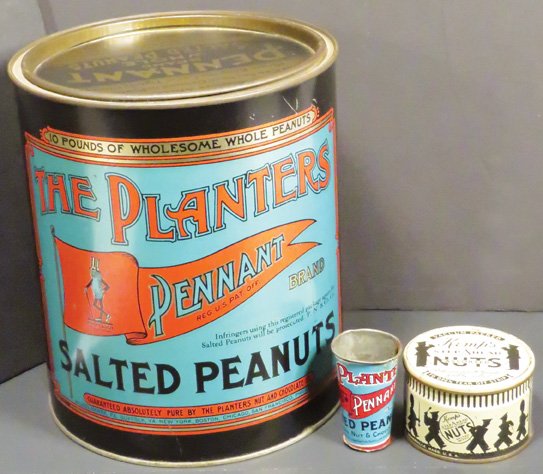 Collection of Country Store Peanut Tins (1 of 1)