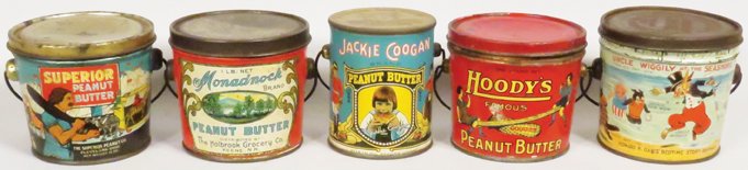 Collection of Country Store Peanut Butter Pails (1 of 1)