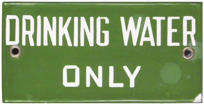 Three Porcelain Signs (1 of 3)