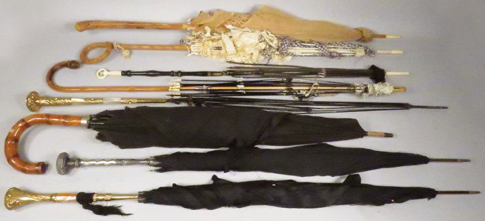 Collection of Eight Antique Parasols (1 of 1)