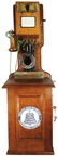 Early Oak Wall Mount Pay Telephone