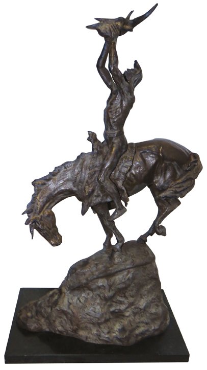 Burl Mochain Bronze Native American Steer Skull (1 of 3)