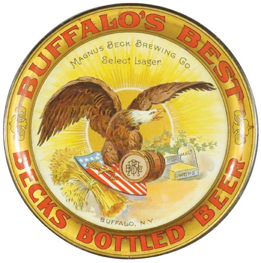 Beck's Bottled Beer Tin Tip Tray (1 of 1)