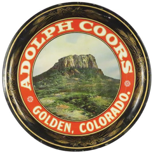 Adolph Coors Tin Serving Tray (1 of 1)