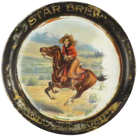 Star Brew Famous Hop Gold Tin Serving Tray (1 of 1)