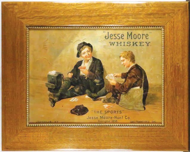 Rare Jesse Moore Whiskey Sign (1 of 1)