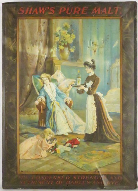 Shaw's Pure Malt Whiskey Sign (1 of 1)