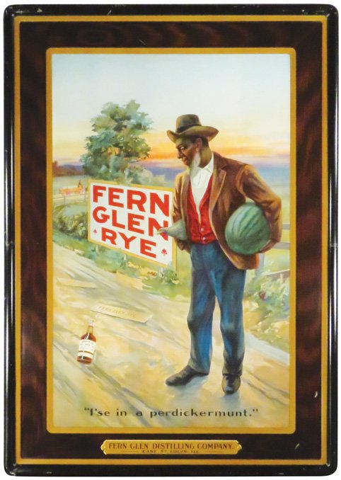 Fern Glen Rye Self Framed Tin Sign (1 of 1)