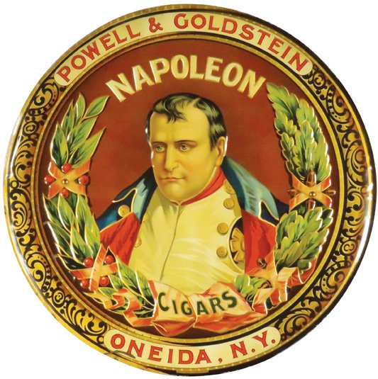 Napoleon Cigars Embossed Self Framed Tin Sign (1 of 1)
