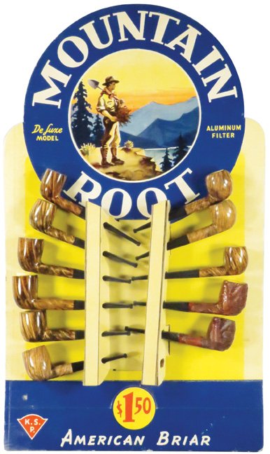 Mountain Root Pipes Cardboard Store Display (1 of 1)