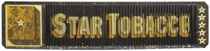 Star Tobacco 3-Way Tin Sign (1 of 3)