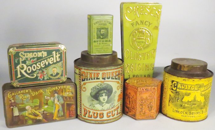 Collection of Seven Country Store Tins (1 of 1)