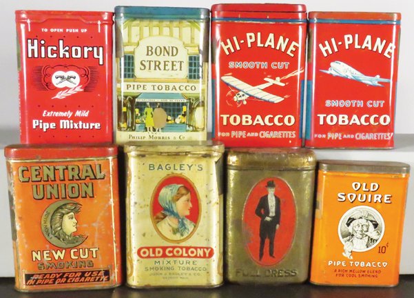 Collection of Eight Tobacco Pocket Tins (1 of 1)
