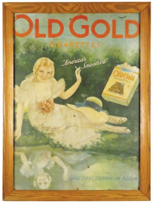 Old Gold Cigarette Advertising Sign (1 of 1)
