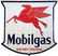 Mobilgas Pegasus Die Cut Porcelain Flange Sign