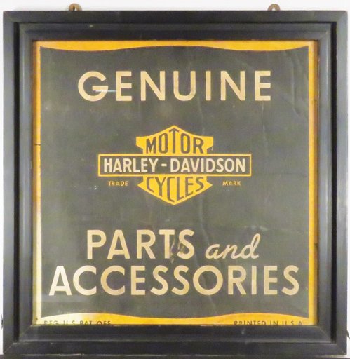 Genuine Harley-Davidson Motor Cycles Sign (1 of 1)