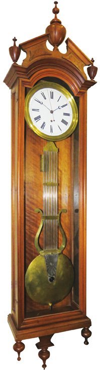 Ansonia Pinwheel Jewelers Wall Regulator Clock (1 of 1)