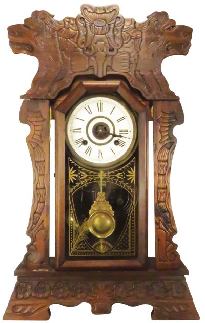 Antique New Haven Clock Co. Oak Kitchen Clock (1 of 1)