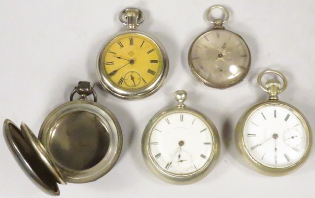 Collection of Five Antique Pocket Watches (1 of 1)