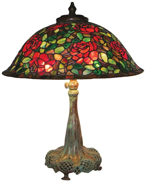 Reproduction Tiffany Rose Bower Table Lamp (1 of 1)
