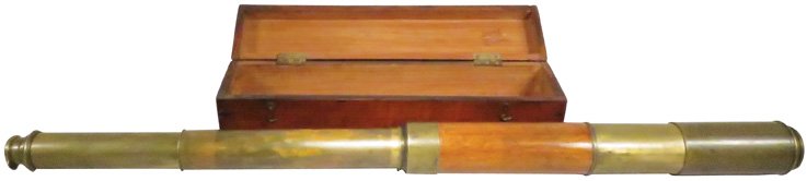 Antique Telescope in Original Wood Case (1 of 3)