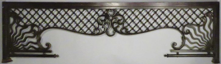 Oak Stick and Ball Entryway Fretwork Panel (1 of 1)