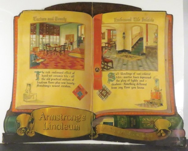 Armstrong's Linoleum Cardboard Window Display (1 of 1)